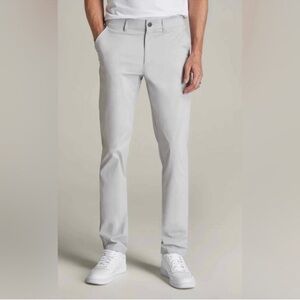 American Tall 36x36 Men's Tapered Fit Traveler Chino Pants - Light Grey